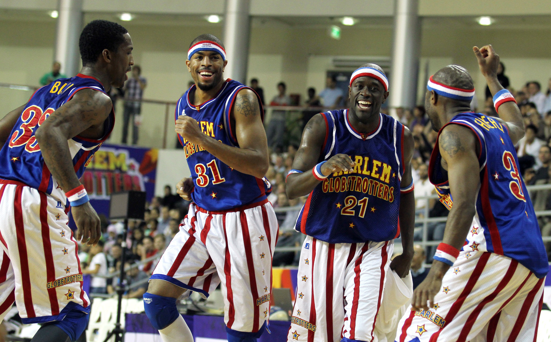 Imagem de referência de Harlem Globetrotters, descrito nos dados abertos como equipe de basquetebol americana