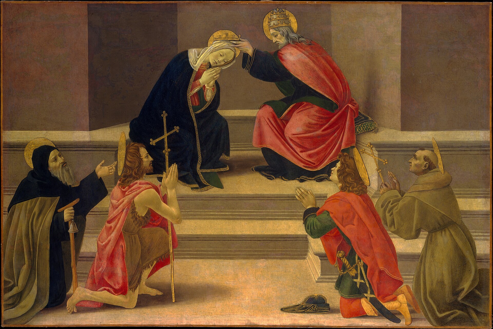 Imagem de referência de Coroação de Maria, descrito nos dados abertos como pintura de desconhecido