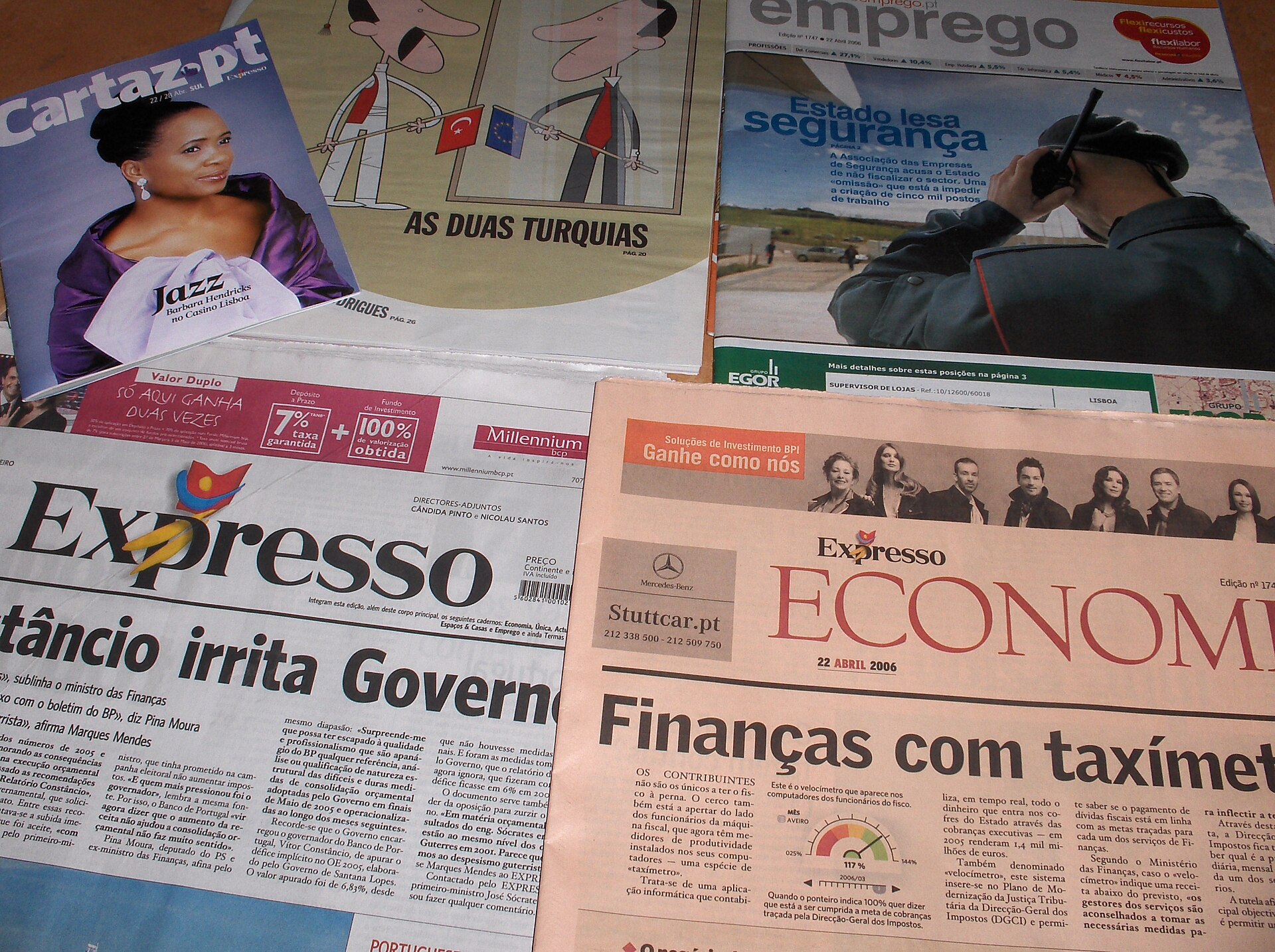 Imagem de referência de Expresso, descrito nos dados abertos como jornal semanal português