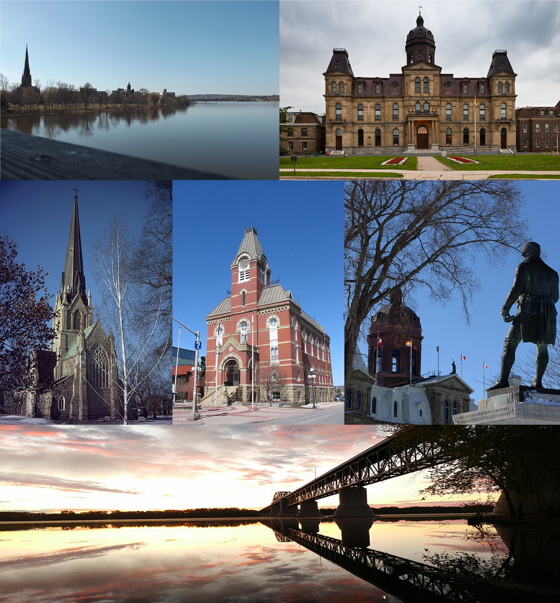 Imagem de referência relacionada a Fredericton, item descrito como capital da província de Novo Brunswick, Canadá