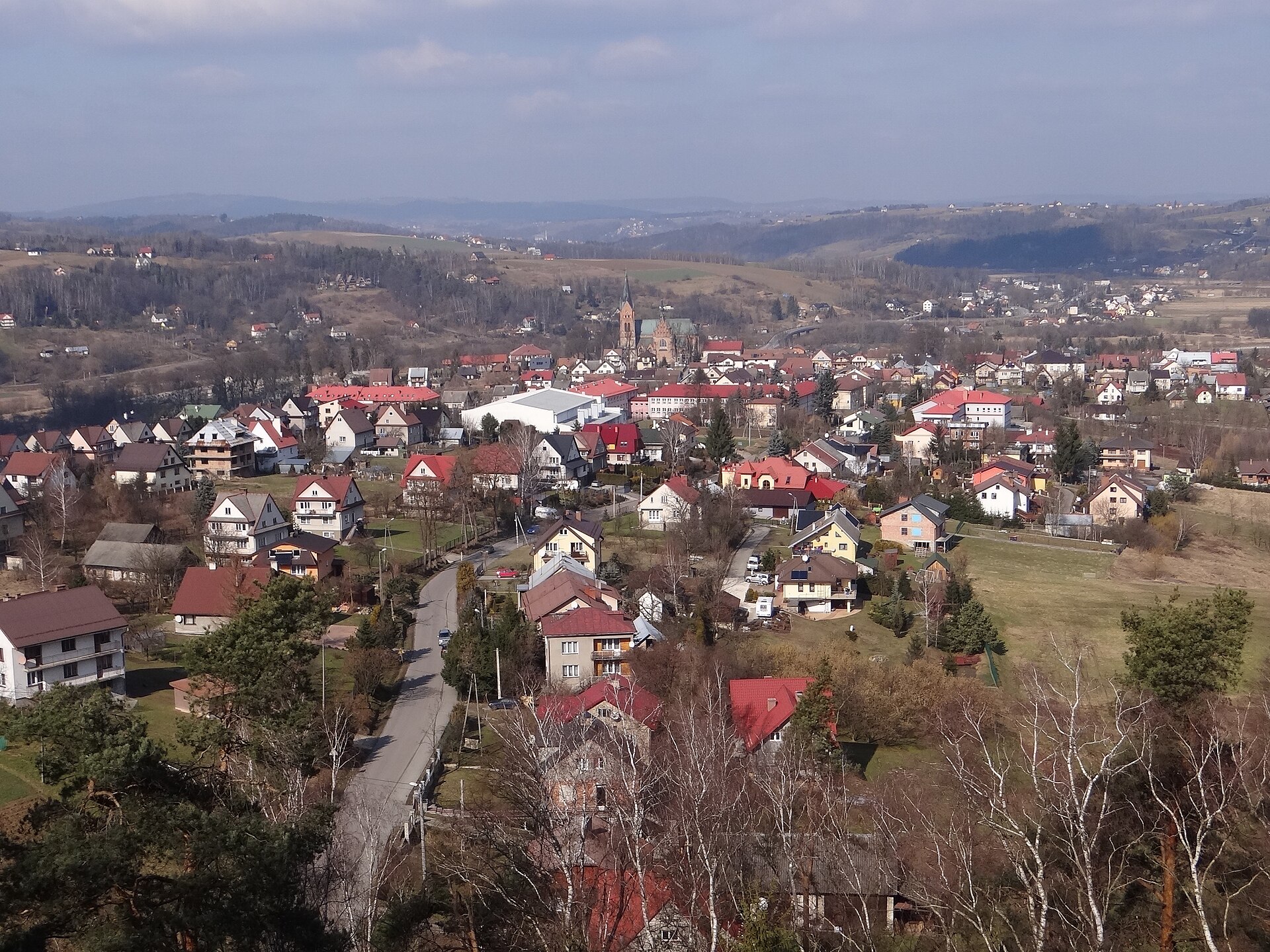 Imagem de referência relacionada a Ciężkowice, item descrito como cidade na atual Polônia