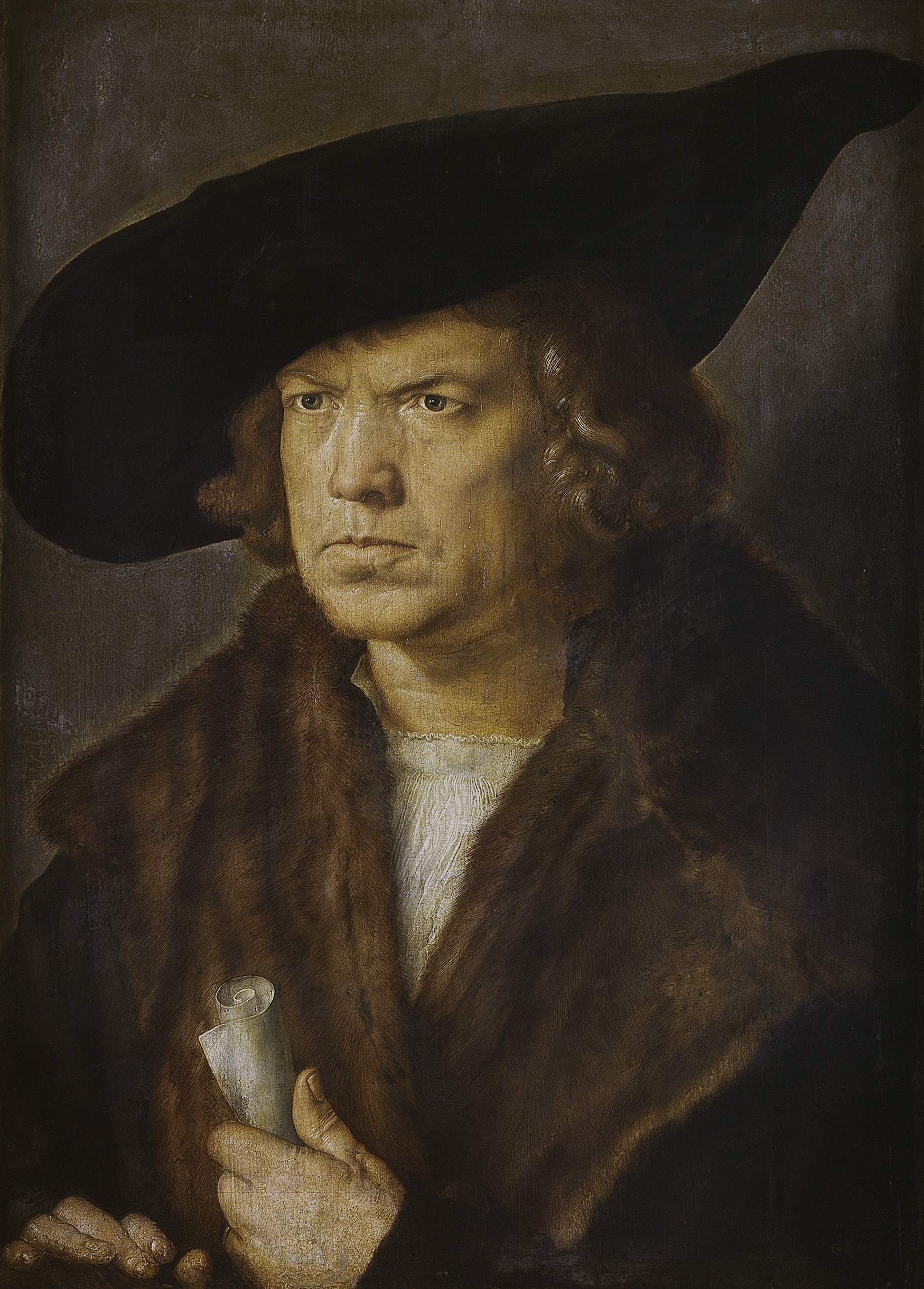 Imagem de referência de Retrato de um homem, descrito nos dados abertos como pintura de Albrecht Dürer