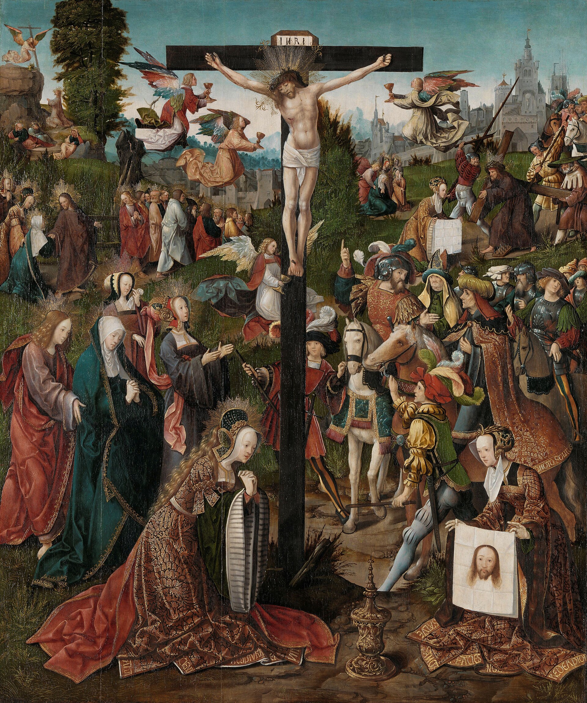 Imagem de referência de Crucificação, descrito nos dados abertos como pintura de Jacob Cornelisz
