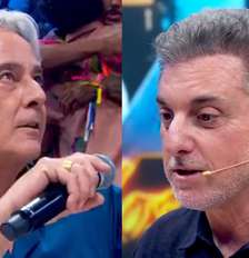 Alexandre Borges e Luciano Huck no Domingão (Reprodução/TV Globo) Foto: Contigo