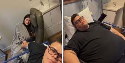 Gordão da XJ é internado; influenciador posa no hospital acompanhado da namorada Foto: Reprodução Instagram | @gordaodaxj