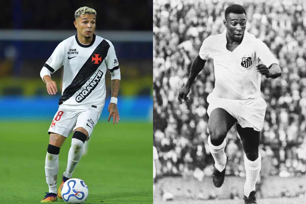 Foto colorida de Adson e Pelé - Metrópoles