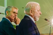 Sidônio Palmeira, ministro da Secom, e o presidente Lula